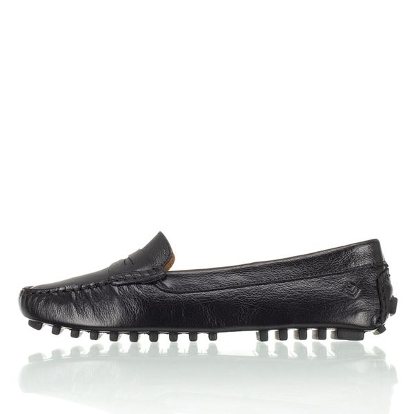 Mocassim Feminino Couro Legítimo Tie Drive Lecas - 15203 - Preto