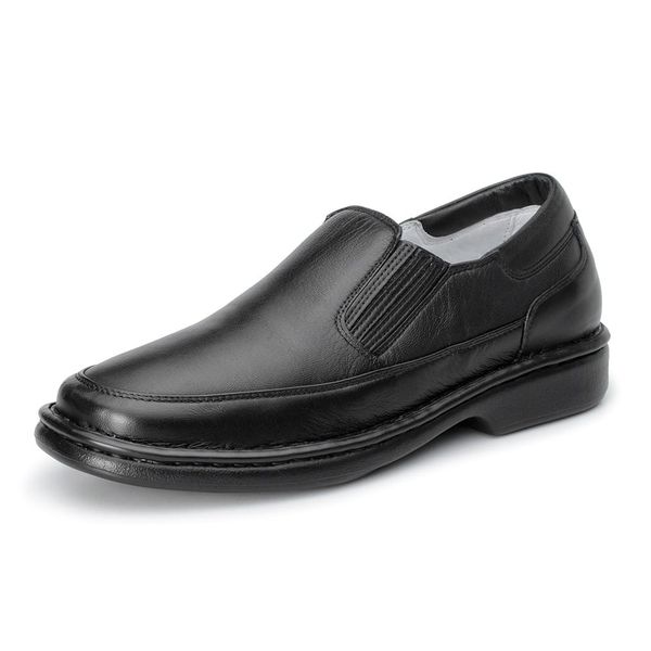 Sapato Masculino Linha Conforto De Pelica - Asa Calçados - 1709 Preto