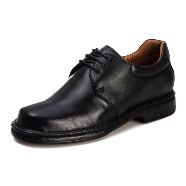 Sapato Linha Extremo Conforto Couro Mestiço Sem-stress Ranster - 2004 - Preto