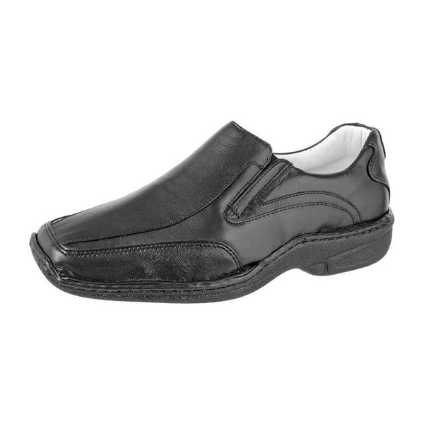 Sapato Casual Linha Conforto Pele De Carneiro Ranster - 2015 - Preto