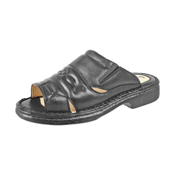 Chinelo Linha Conforto Couro Mestiço Ranster - 2600 - Preta