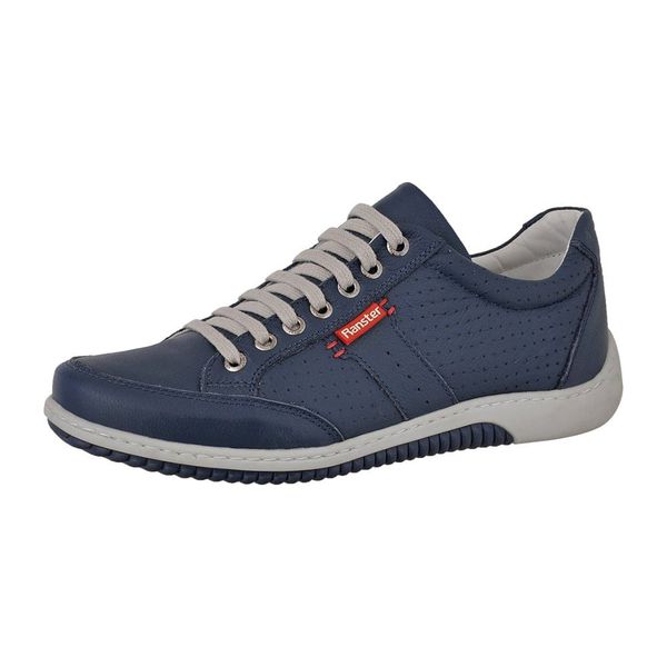 Sapatênis Tênis Couro Natural Conforto Ranster - 3016 - Azul