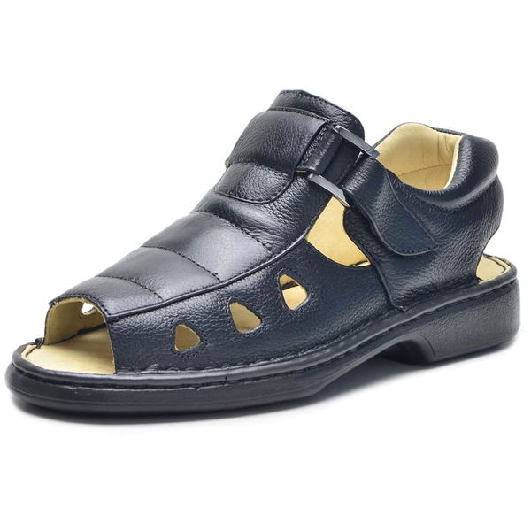 Sandália Masculina Linha Conforto Cla Cle - 3090 - Preto