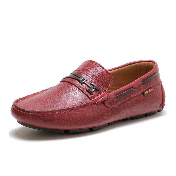 Mocassim Drive Masculino Couro Floater Art Nobre - 3460 - Bordô