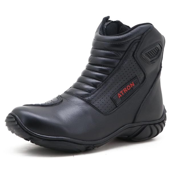 Bota Motociclista Semi-ipermeável AS-SPIRIT Atron Shoes - 410 - Preto