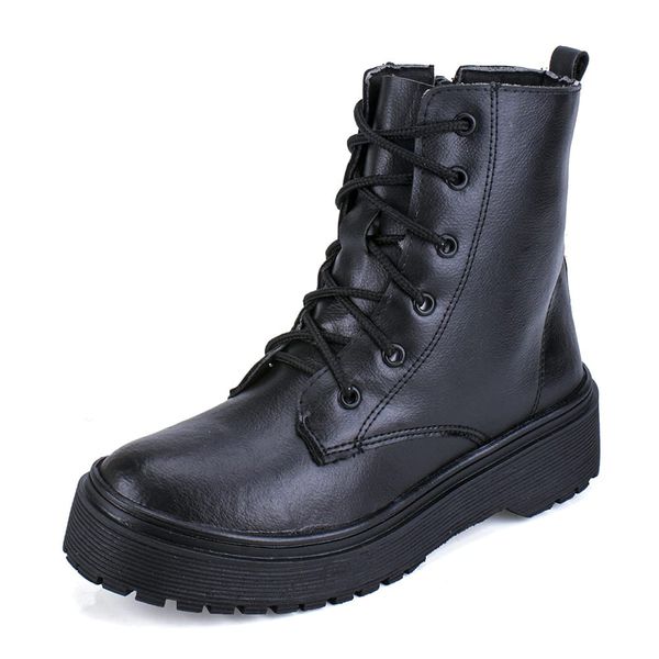 Bota Coturno Feminino Cano Médio Buskin Difranca - Preto