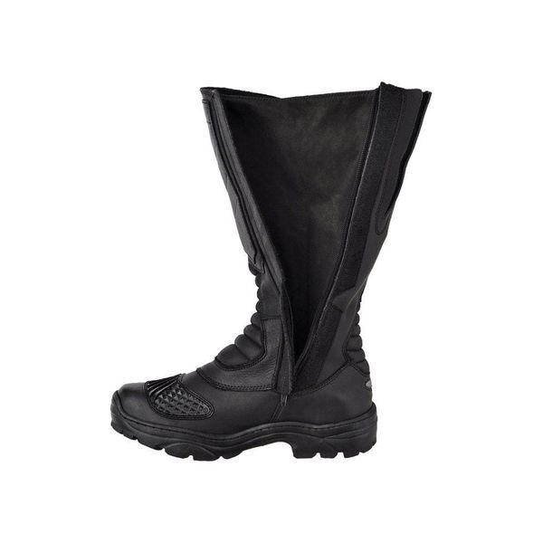 Bota Motociclista Cano Alto Militar Azimute - Elite - Preto