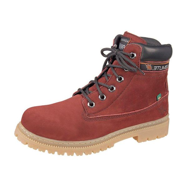 Bota Adventure Cano Médio Couro Nobuck Azimute - Terra