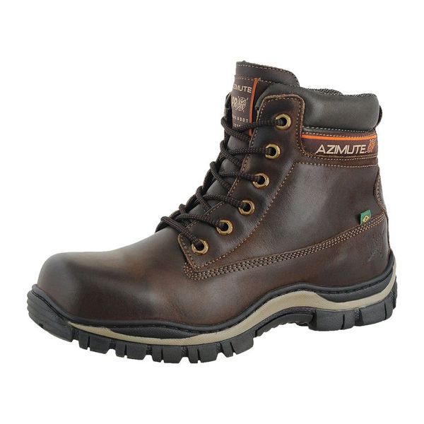 Bota Adventure Trekking Couro Legítimo Azimute - 911 - Caqui