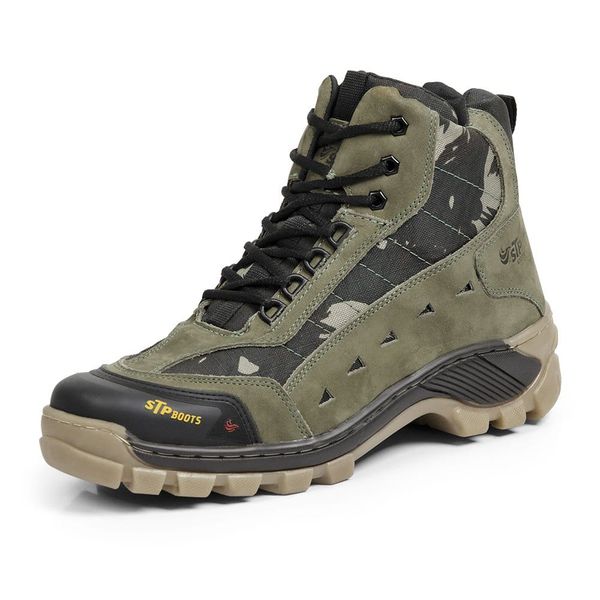 Bota Adventure Couro Legítimo Látego Rustic Stop Boots - R48 - Verde