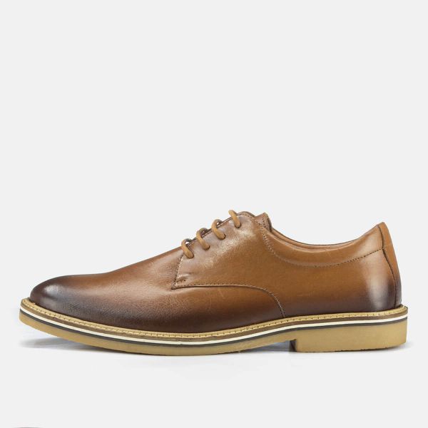 Sapato Masculino Casual Couro Freebom DIfranca - 16050 - Caramelo