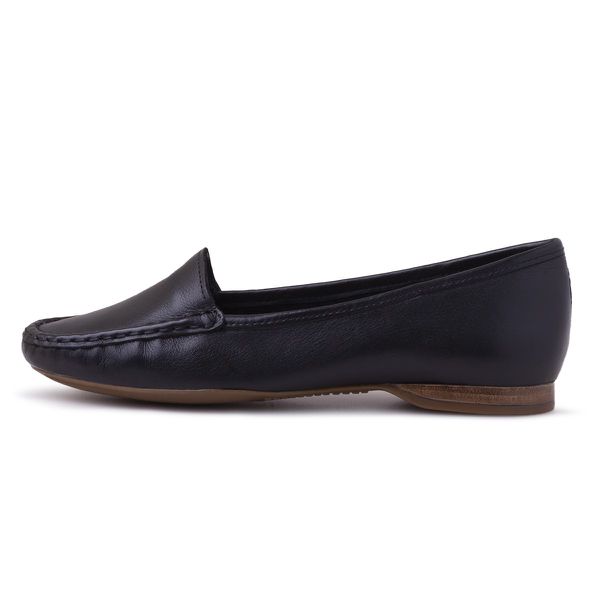 Mocassim Classico Feminino Conforto Couro DIfranca - 24000 - Preto