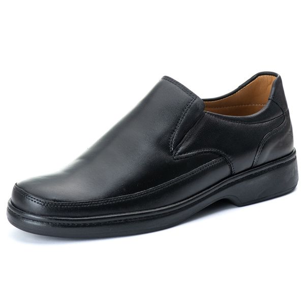 Sapato Casual Conforto Pele De Carneiro Ranster - 2007 - Preto