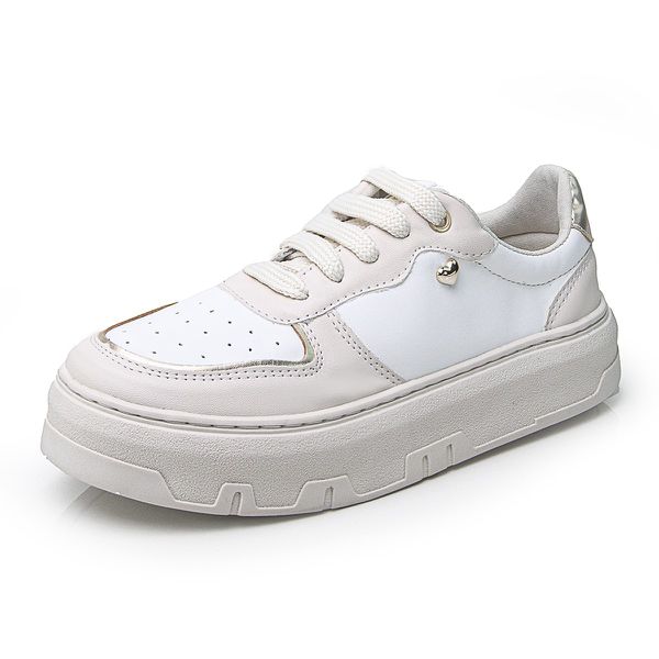 Tênis Feminino Casual P.U TB02 DIfranca - 2694 - Branco 