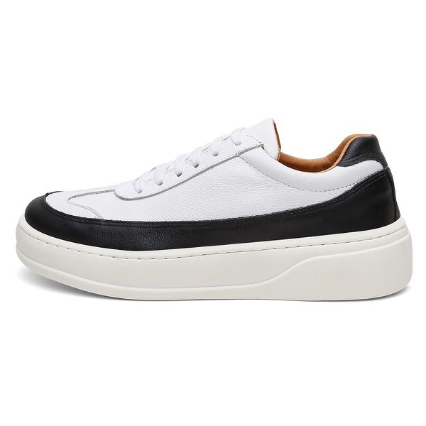 Tênis Masculino Couro DIfranca - TENIS - Branco e Preto