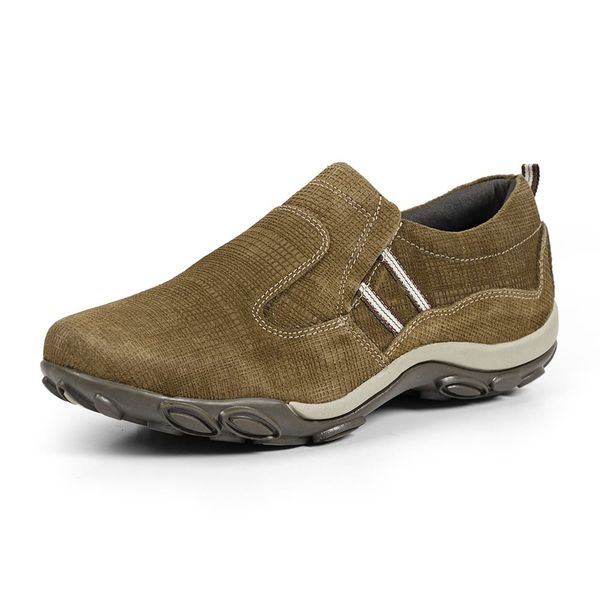 Sapatilha Mocassim Masculina Couro Difranca- 020 - Castor 