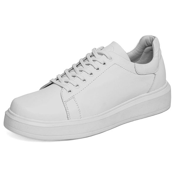 Sapato Casual Masculino Tênis Couro DIfranca - 5505 - Branco 