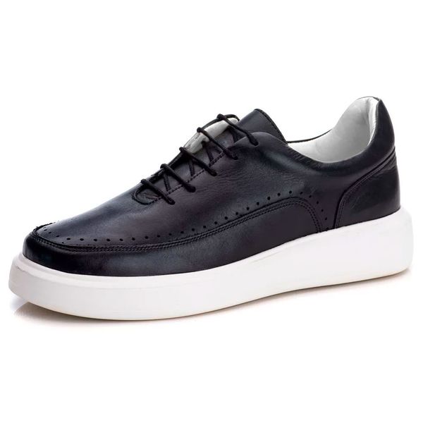 Sapato Casual Masculino Couro Milão DIfranca - 5500 - Preto