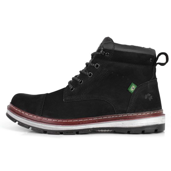 Bota Adventure Casual Couro Nobuck Bell Boots - 815 - Preto