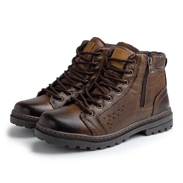 Bota Casual Masculino Couro DIfranca - 05511-2712 - Chocolate Whisky