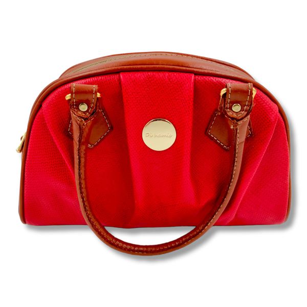 Bolsa Carmen Vermelho com caramelo