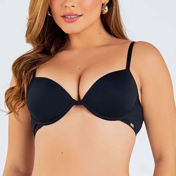 SUTIA COM BOJO PUSH UP PRETO