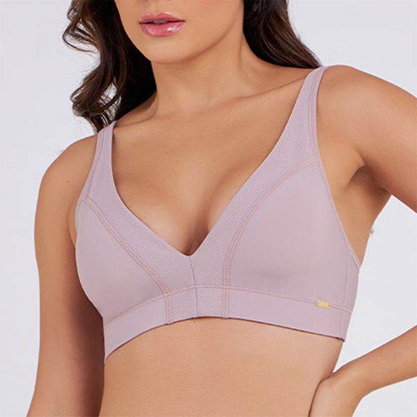 SUTIÃ TOP COM BOJO REMOVIVEL ROSA RETRO