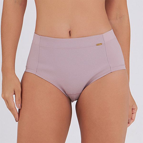 CALCINHA BOXER ZERO BARRIGA ROSA RETRO