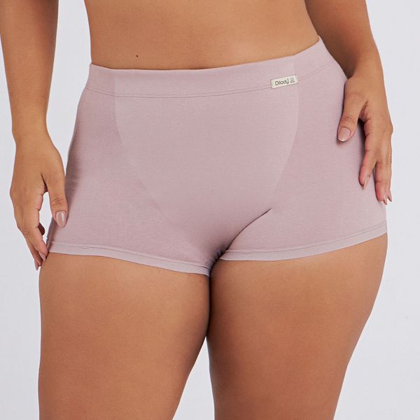 CALCINHA BOXER ZERO BARRIGA ECO ROSA RETRO