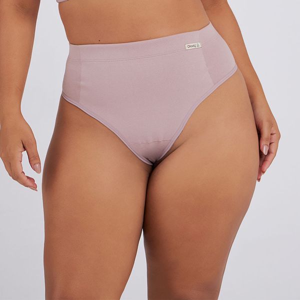 CALCINHA FIO DENTAL ZERO BARRIGA ECO ROSA RETRO