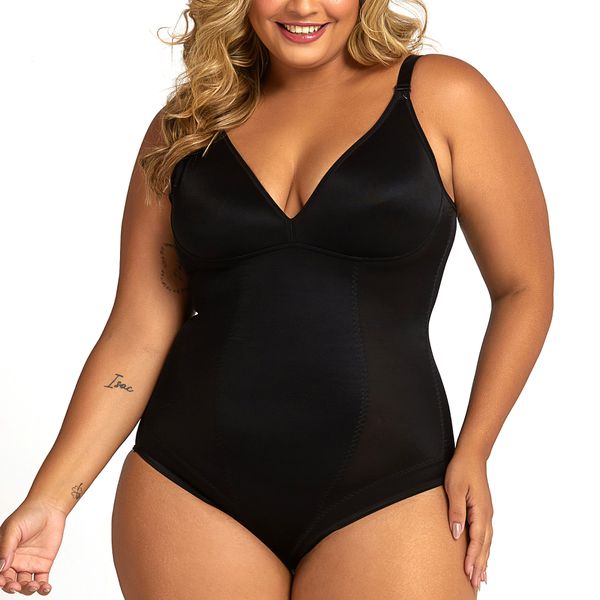 BODY MODELADOR PLUS MOLDADO PRETO