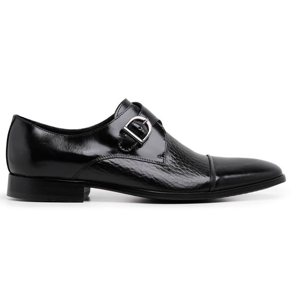 Sapato Social Monk Strap Preto
