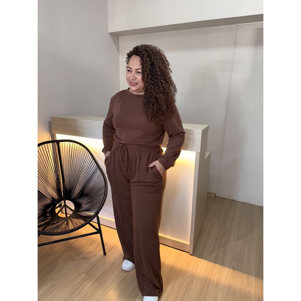 CONJUNTO MOLETINHO - MARROM