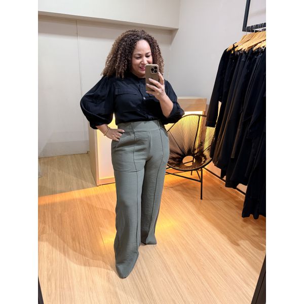 CALÇA FLAVIA PANTALONA - VERDE