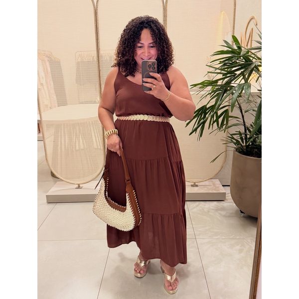 VESTIDO YARA - MARROM