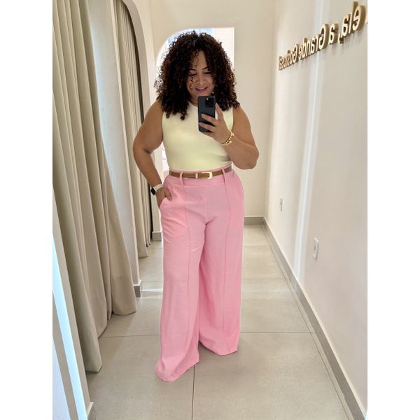 CALÇA PANTALONA FLÁVIA - ROSA