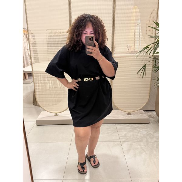 VESTIDO CAMISETÃO - PRETO