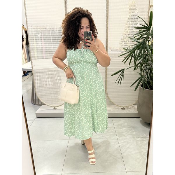VESTIDO FABI - FLORAL VERDE