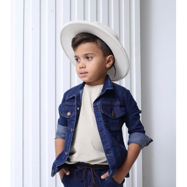 Jaqueta Jeans Masculina Jeans Escuro