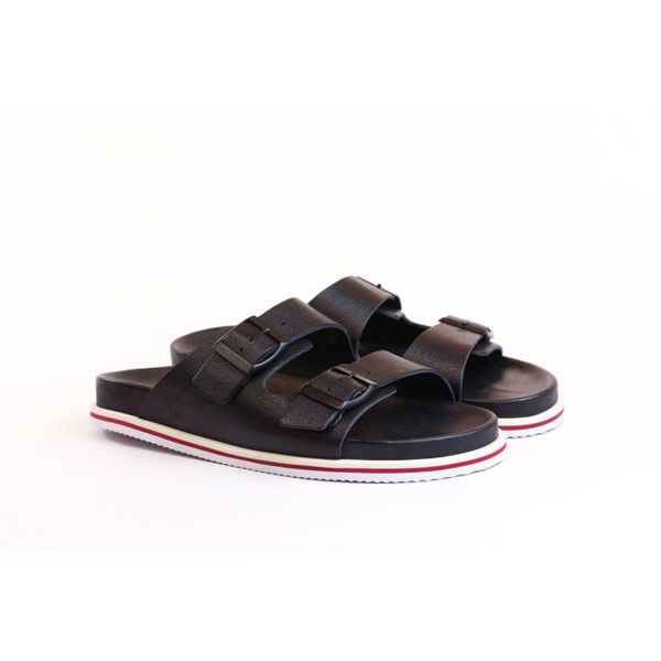 CHINELO MASCULINO SPRING PRETO COM DET. BORDÔ