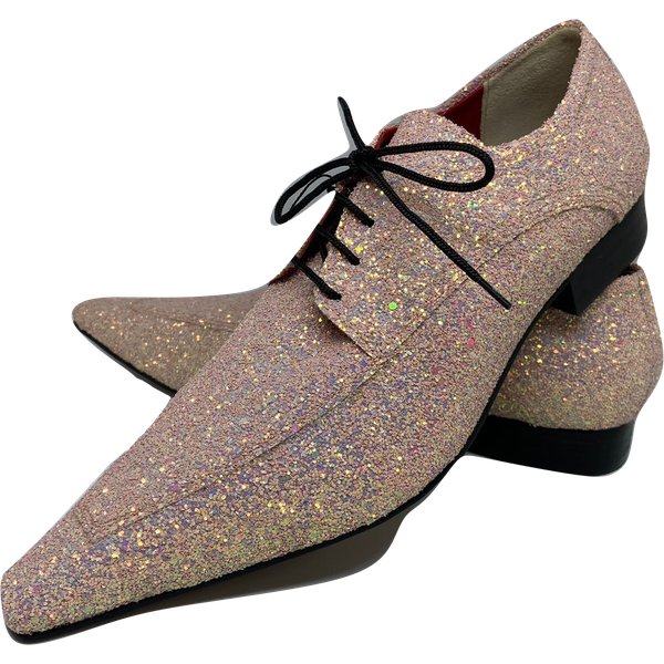 Sapato Masculino Italiano em Couro Social Executivo Dourado Cycle Bico Fino Ref: 475 Dourado Dourado