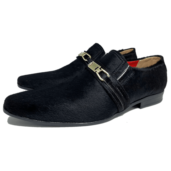 Sapato Masculino Italiano em Couro Social Executivo Preto Ref: 533