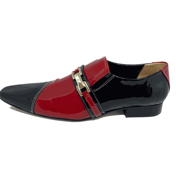 Sapato Masculino Italiano em Couro Social Executivo Marrom Lafargue Bico Fino Ref: 458 Marrom