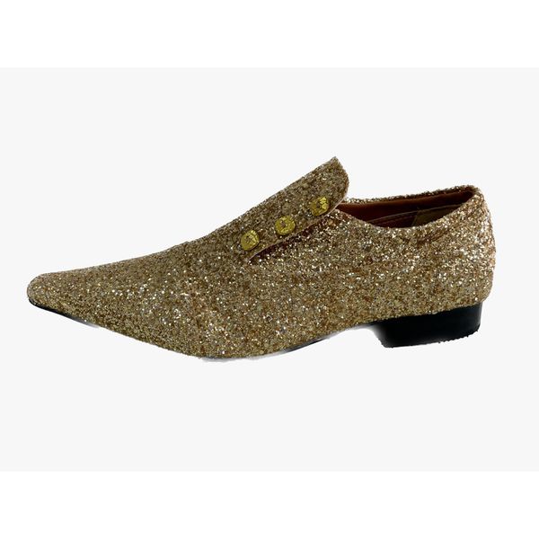 Sapato masculino dourado discount