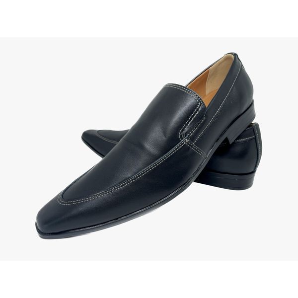 Mocassim Masculino Italiano Em Couro Executivo Preto Fosco Ref: D692