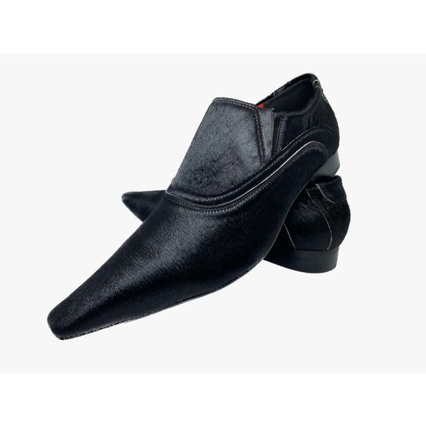 Mocassim Masculino Italiano em Pelo Social Preto - Ref: 717
