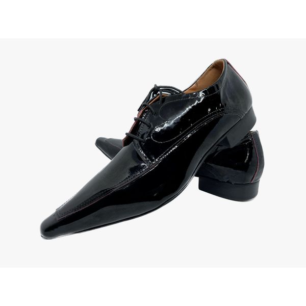 Sapato Masculino Italiano em Couro Executivo Preto - Ref: 737