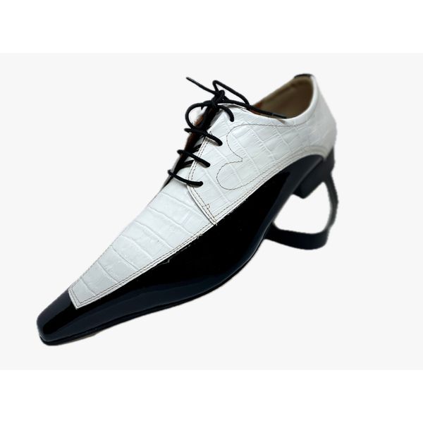Sapato Masculino Italiano Em Couro Social Branco Ref: D828