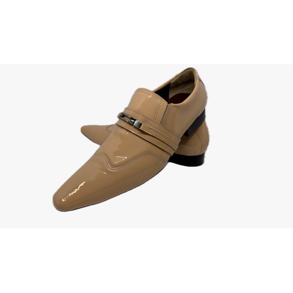 Sapato Masculino Italiano Em Couro Marrom Ref: D887