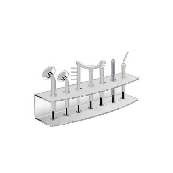 Kit com 7 Eletrodos de Alta Frequência + Rack Organizador